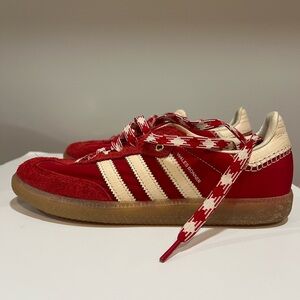 Adidas Red and Cream Sneakers